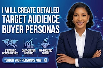 create detailed target audience buyer personas for marketing strategy