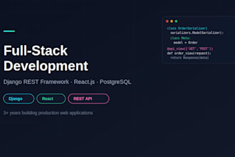 develop your backend using python and django