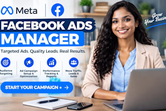be your facebook ads manager and create meta ads campaigns for your brand
