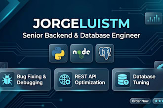 fix bugs, build backend apis, and optimize databases