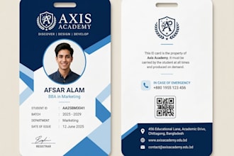 design professional id cards, employee badge