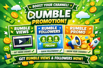 do rumble promotion, rumble video promotion rumble views and followers