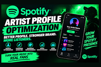 audit and optimized your spotify artist profile for music growth