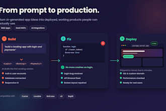 fix, debug and deploy your lovable, bolt or cursor ai app