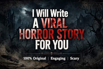 write a scary horror story for your youtube channel