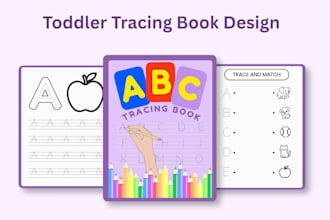 create a printable toddler tracing book for kids