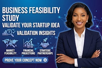 conduct a business feasibility study to validate your startup idea
