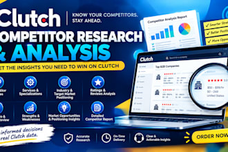 research clutch competitors and provide detailed competitor analysis