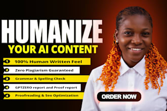 humanize ai text, ai content editing, proofread and rewrite humanize ai content