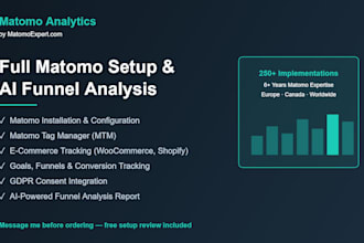 set up matomo analytics mtm ecommerce tracking and ai funnel analysis