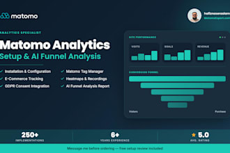 set up matomo analytics mtm ecommerce tracking and ai funnel analysis