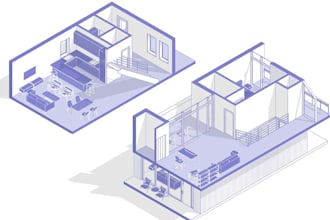 convert drawing to autocad dwg, bedroom bath layout, living dinning plan, closet
