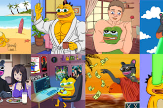 design a custom mascot and cartoon character