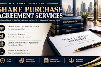 comprehensively review and redline your share purchase agreement