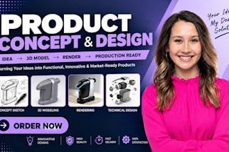 do 3d cad design and 3d product design in solidworks