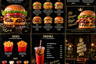 create custom restaurant menus with professional design and ai generated