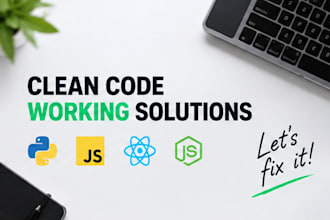 fix python javascript react and nodejs bugs