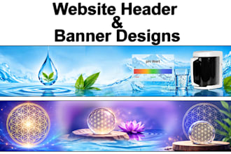 design modern website banners and logo