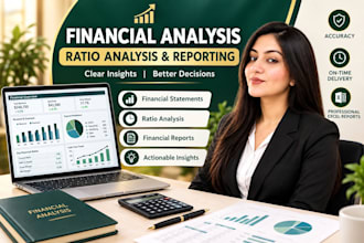 do financial analysis, ratio analysis and financial reporting