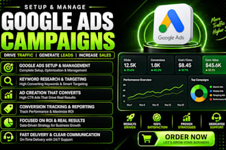 set up and optimize google ads PPC campaigns