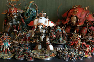 paint your warhammer, fantasy or scifi minis