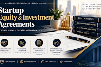 draft a startup equity purchase agreement for founders and investors