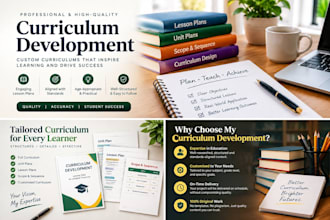 design curriculum and lesson plans