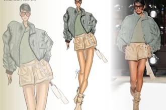 do a fashion illustration