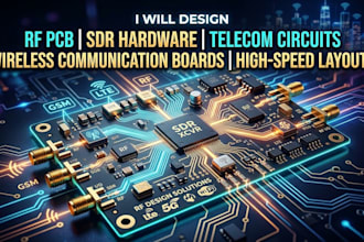 design GSM lte rf pcb, sdr hardware, telecom rf circuits, wireless communication