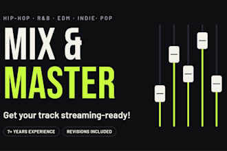 mix and master your track to pro quality