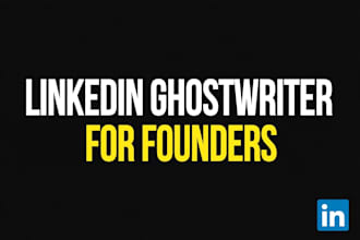 be your linkedin ghostwriter for founders and agency owners