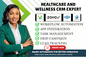 setup medical spa CRM in gohighlevel hubspot zoho with booking automation clinic
