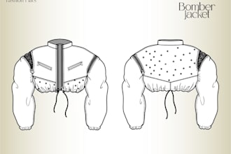 create a professional flat sketch for your brand