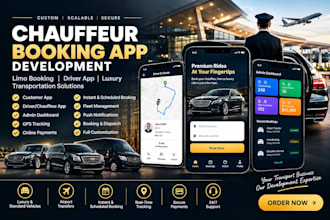 build limo booking app, limousine app and luxury ride app