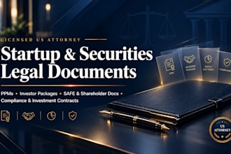 prepare your complete investor and fundraising legal package