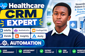 healthcare CRM infoflo aestheticspro onepagecrm zanda insightly azzly automation