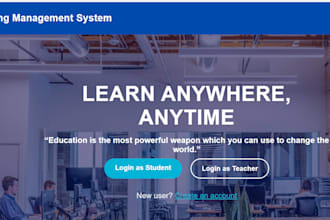 build lms a website