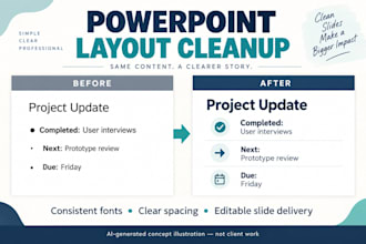 format and clean up your existing powerpoint slides