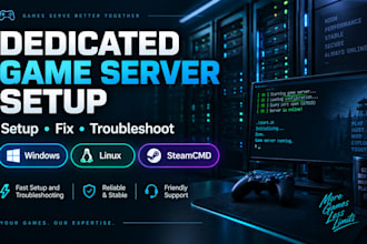 set up fix and troubleshoot dedicated game servers