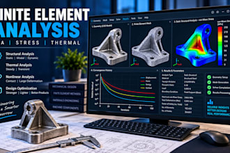 finite element analysis, cfd simulation and 3d modeling