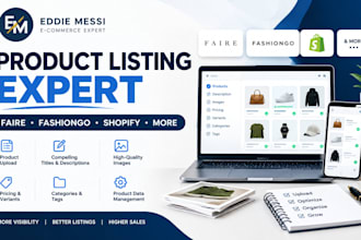 list product to your faire, fashiongo, shopify and other platfroms