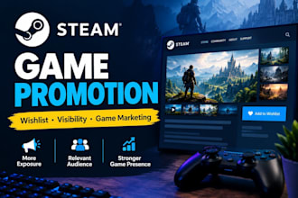 promote your steam game with targeted marketing and wishlist support