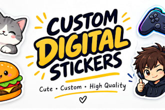 design custom digital stickers for whatsapp and telegram