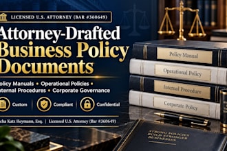 draft internal business procedures and controls