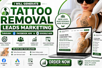 generate targeted tattoo removal leads using facebook ads and google ads