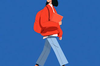 flat vector character illustration for anything