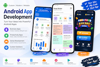 develop a simple android app for your business or idea