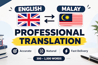 manually translate english to malay or malay to english