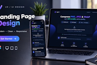 design one landing page UI in figma