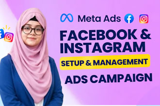 run facebook ads,meta ads and instagram marketing